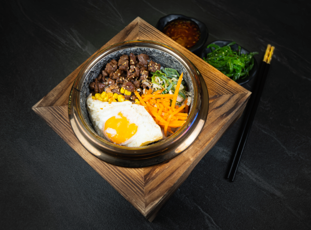 Bibimbap con Ternera